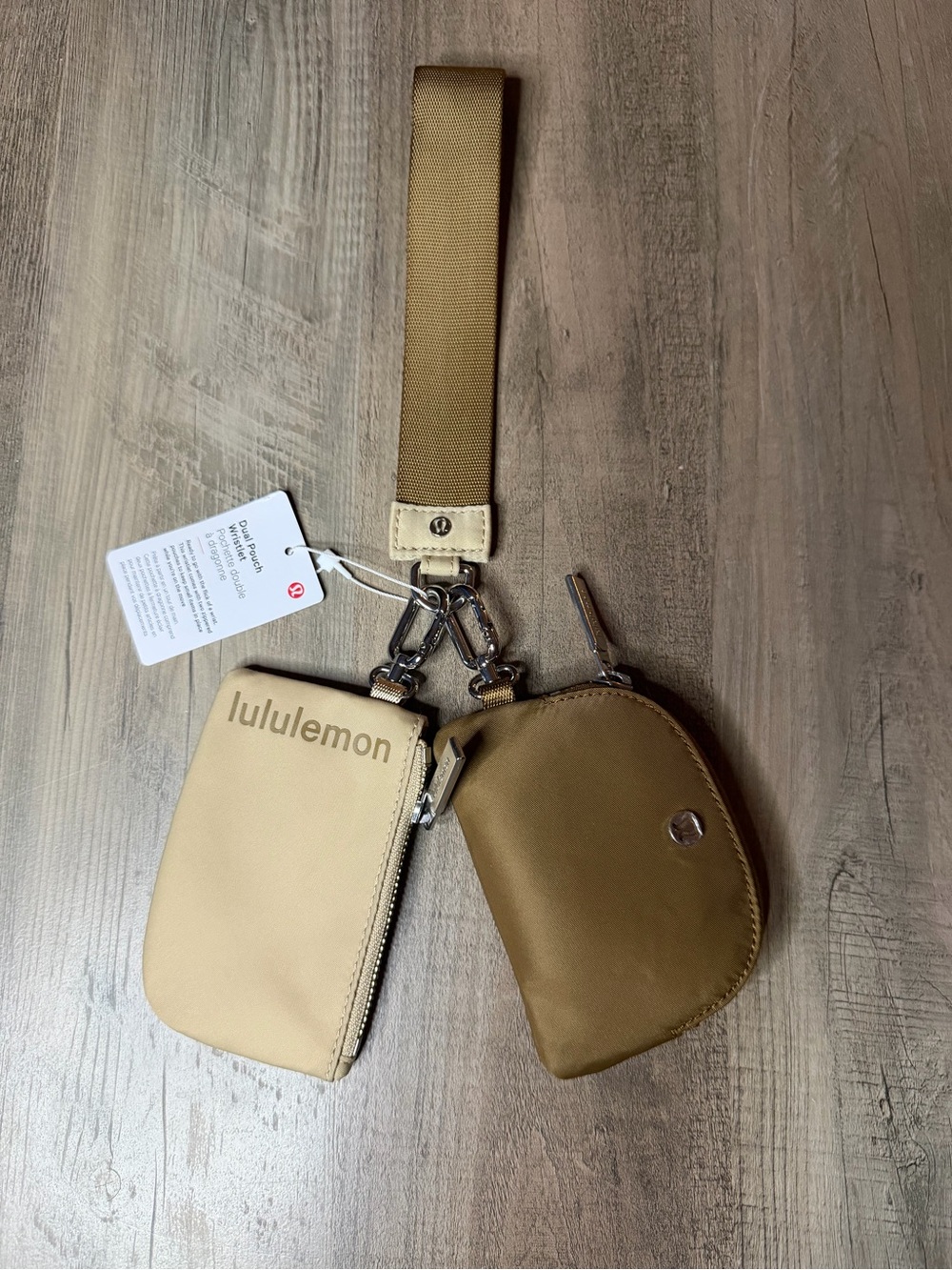 NWT 🤎 Lululemon Dual Pouch Wristlet *All spice/Trench* DISCONTINUED COLORWAY✨